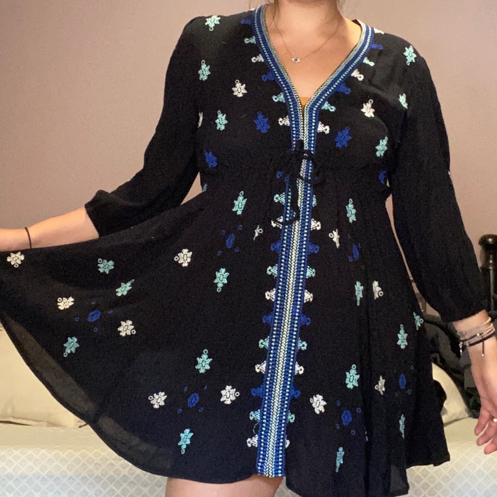 Free People Stargazer Dress-Black